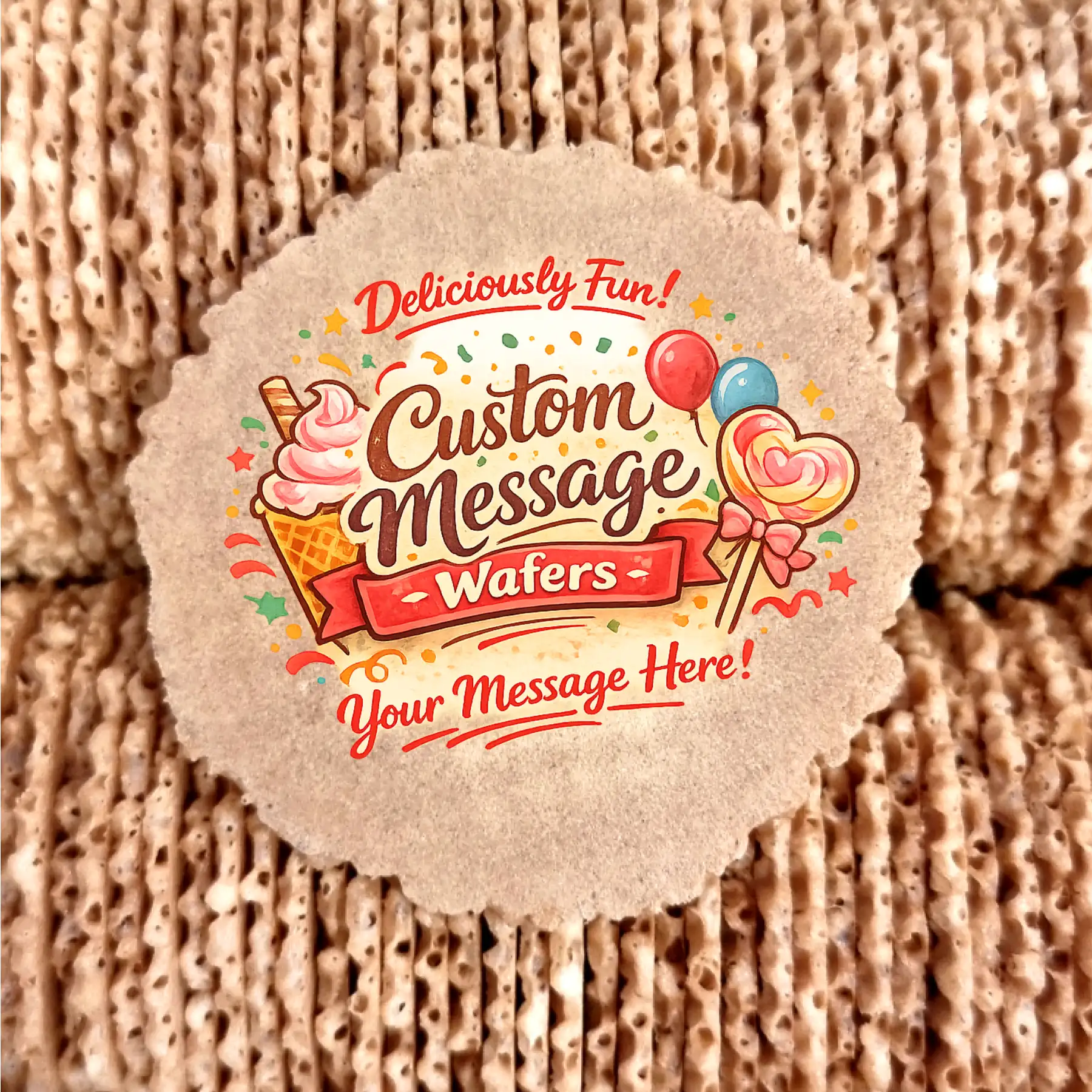Custom Message Wafers