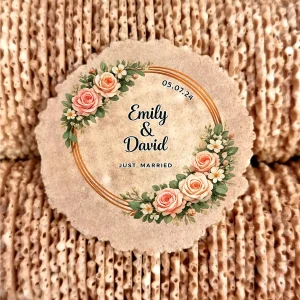 Floral Wedding Wafers